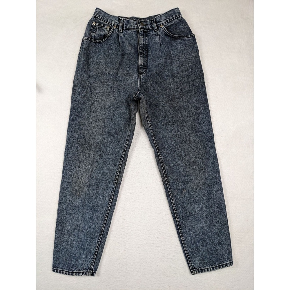 Lee High Waisted Denim Jeans Size 14M 100% Cotton Made In USA